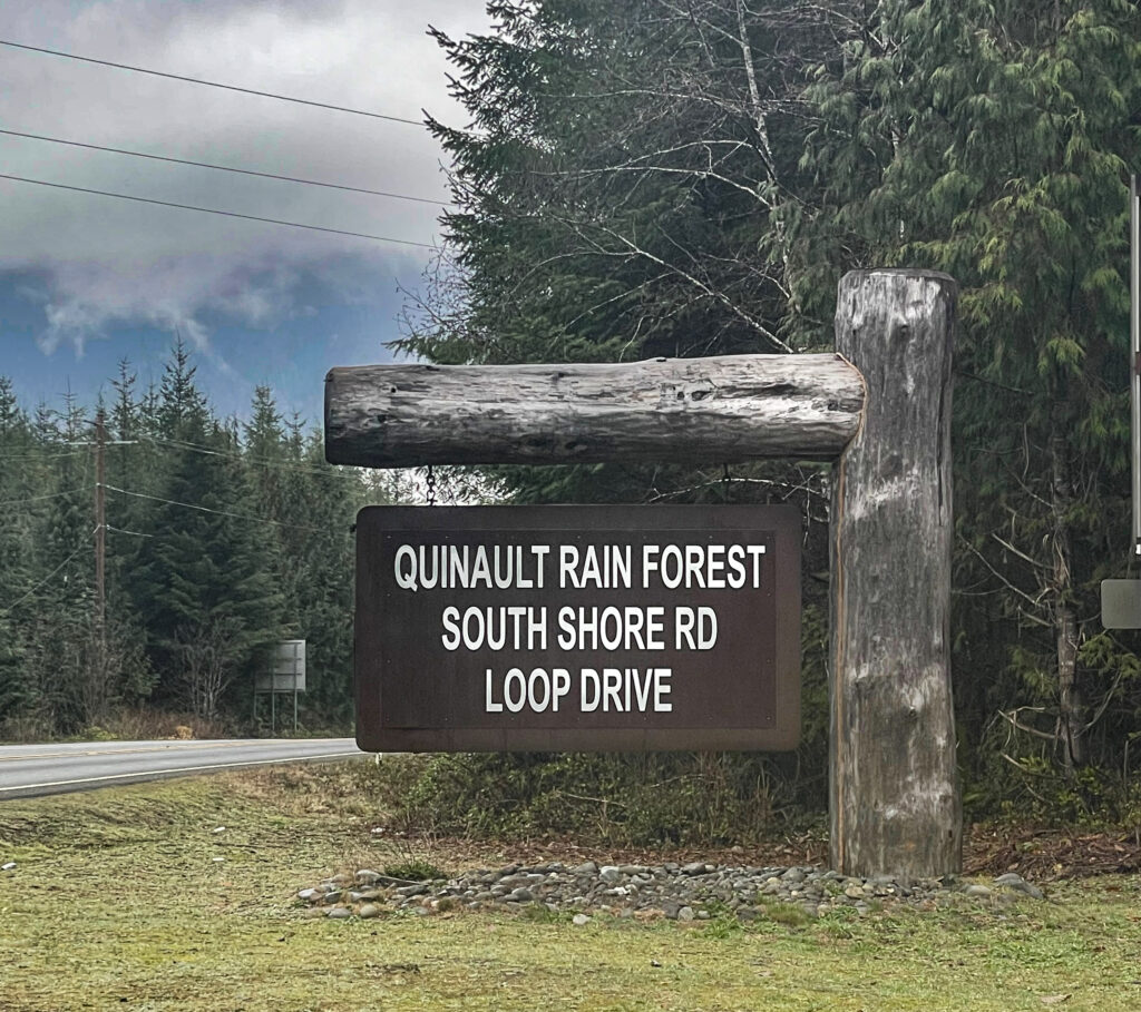 Quinault Rainforest Sign