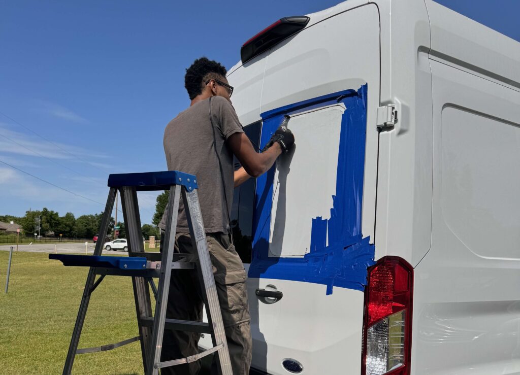 back window install