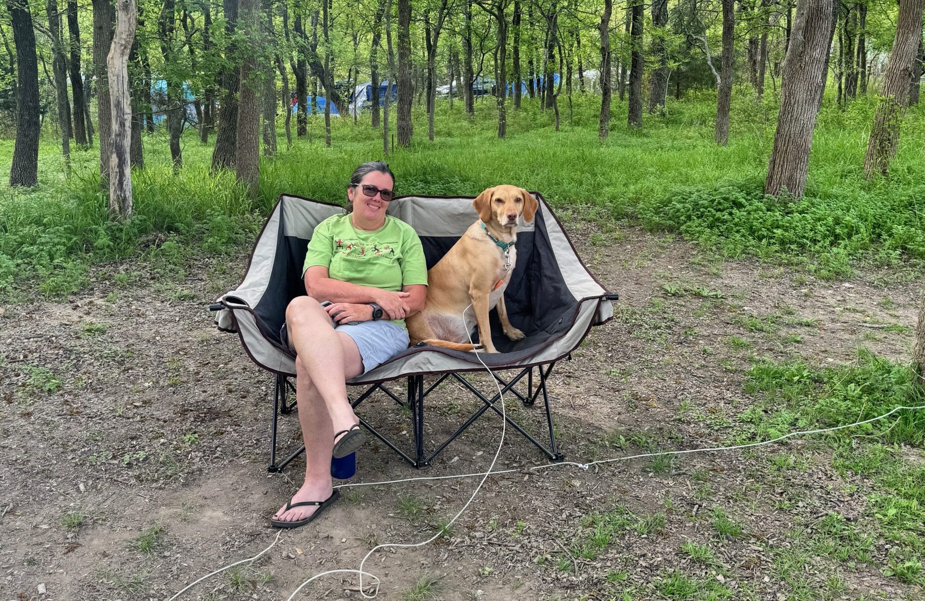 Double-Seated Heated Camping Chair